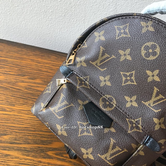 路易威登LV雙肩包 LV複刻版迷你書包 M41562 LV老花女士雙肩後背包 xxlv1271